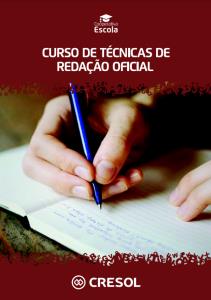 Curso de Técnicas de Redação Oficial : apostila