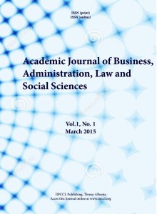 Academic Journal of Business, Administration, Law and Social Sciences