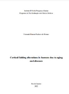 Cortical folding alterations in humans due to aging and diseases