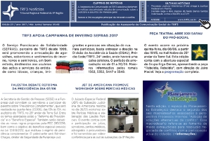 TRF3 Notícias : ano 10, n. 271, jun. 2017