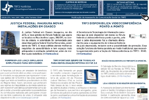 TRF3 Notícias : ano 10, n. 275, jul. 2017